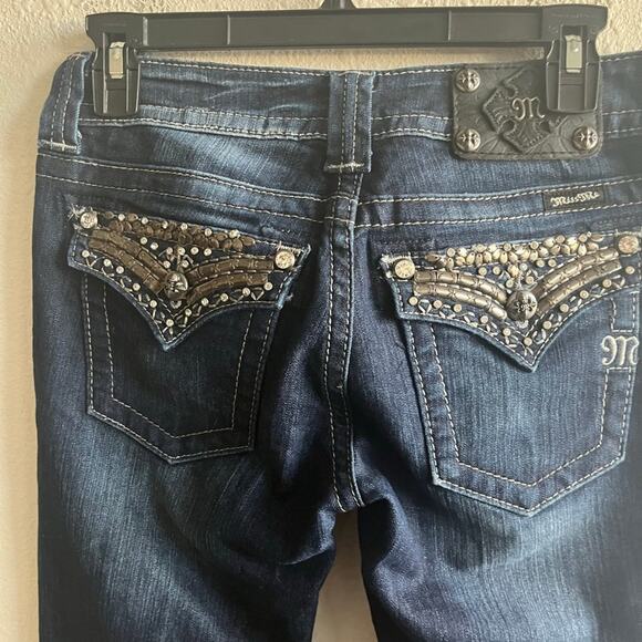 Miss Me Women's Embellish Pocket Flap  Bootcut Jeans Size 27 Style JP5489B2 - Picture 10 of 13